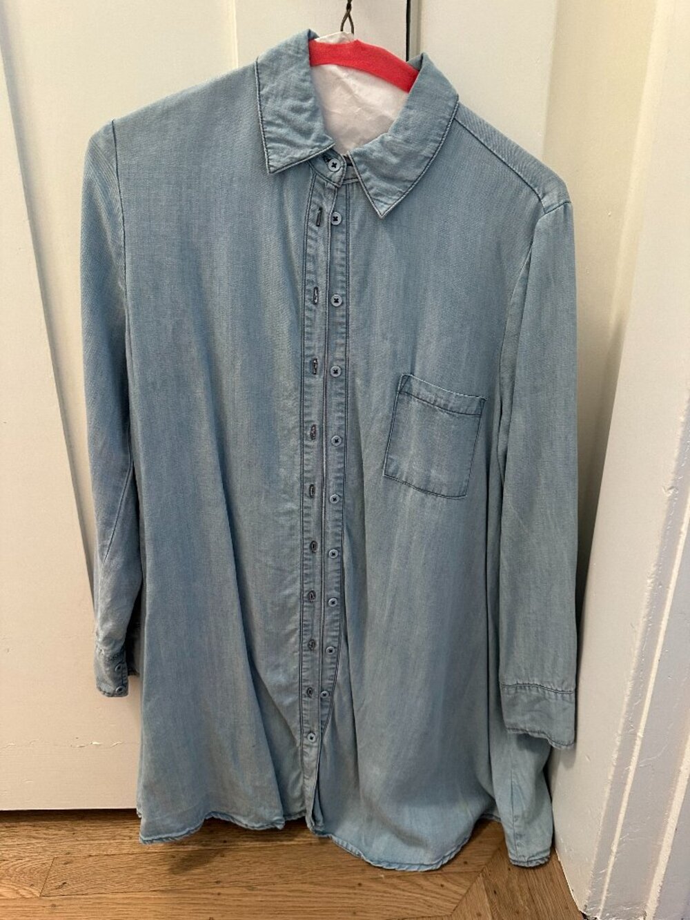 BB Dakota chambray denim button down dress (womens XS)